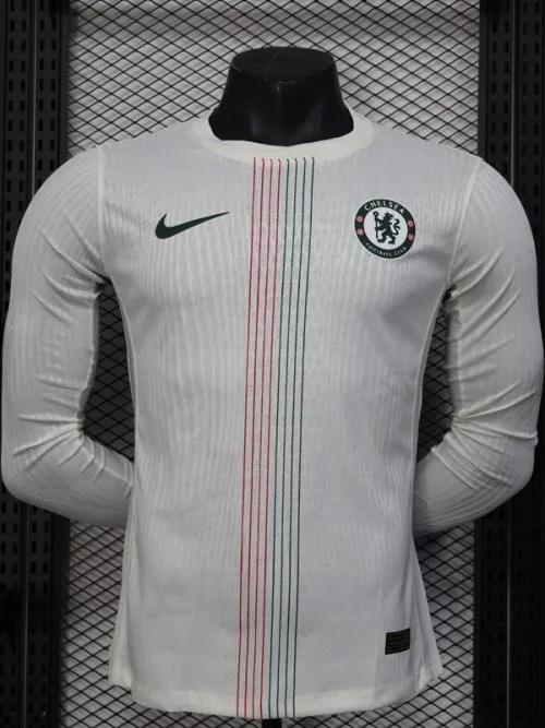 25-26 CHE Away Long Sleeve Player Version Soccer Jersey