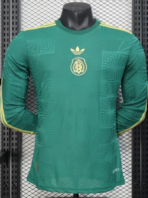 25-26 Mexico Special Edition Green Long Sleeve Player Version Soccer Jersey