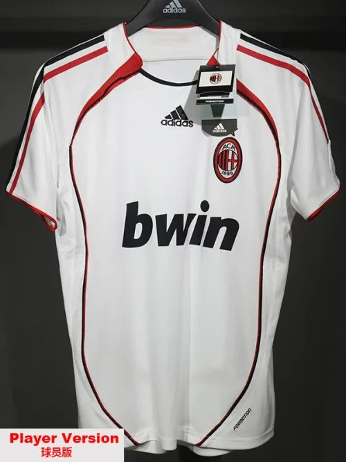 2006-2007 ACM Away Player Version  Retro Soccer Jersey