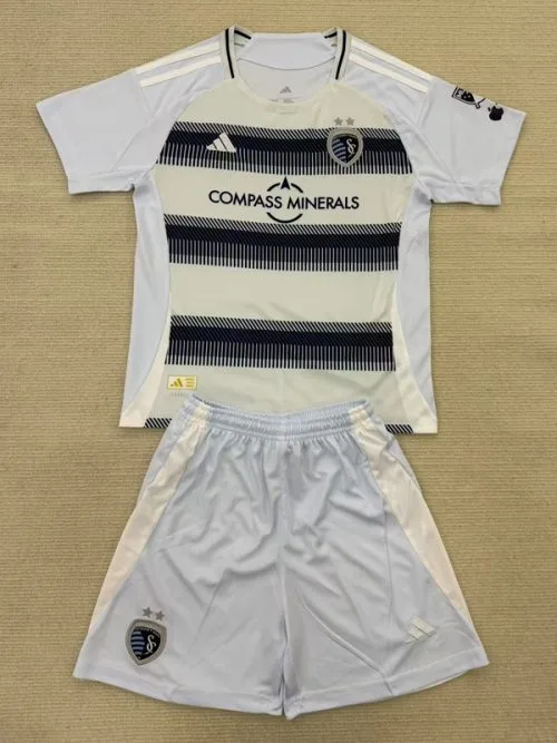 25-26 Sporting Kansas City Home Kids Soccer Jersey