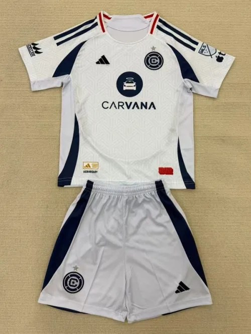 25-26 Chicago Fire Away Kids Soccer Jersey