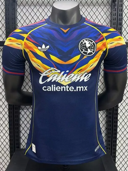 25-26 Club America Royal Blue Player Version Soccer Jersey (Caliente)