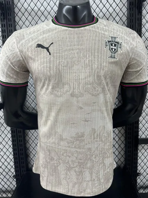 25-26 Portugal Khaki Special Edition Player Version Soccer Jersey