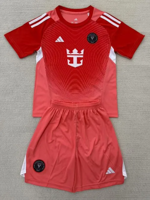 25-26 Inter Miami Orange GoalKeeper Kids Soccer Jersey