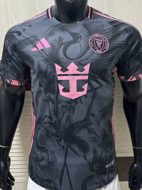 25-26 Inter Miami  Grey Black Special Edition Player Version Soccer Jersey