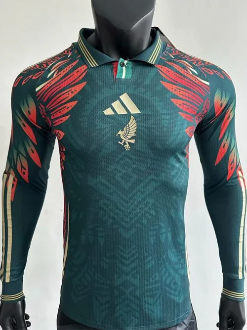 25-26 Mexico Green Special Edition Long Sleeve Player Version Soccer Jersey