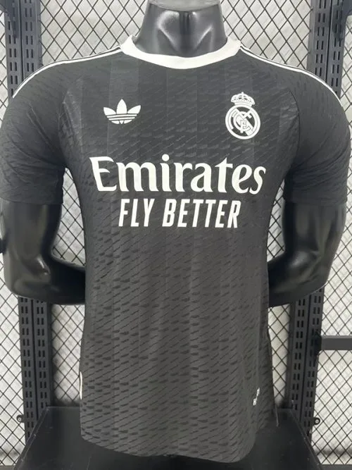 25-26 RMA Black GoalKeeper Player Version Soccer Jersey