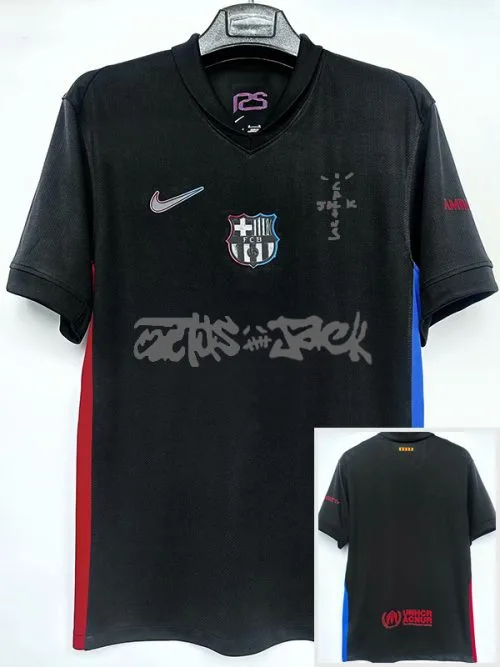 24-25 BAR Away Limited Edition Fans Soccer Jersey (Print Cactus Jack)
