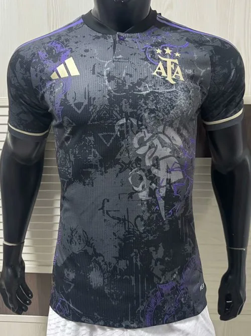 2025 Argentina Purple Black Special Edition Player Version Soccer Jersey