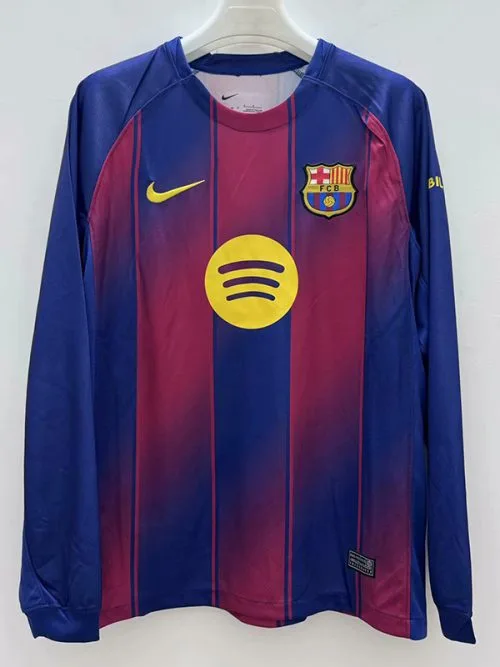 25-26 BAR Home Long Sleeve Soccer Jersey