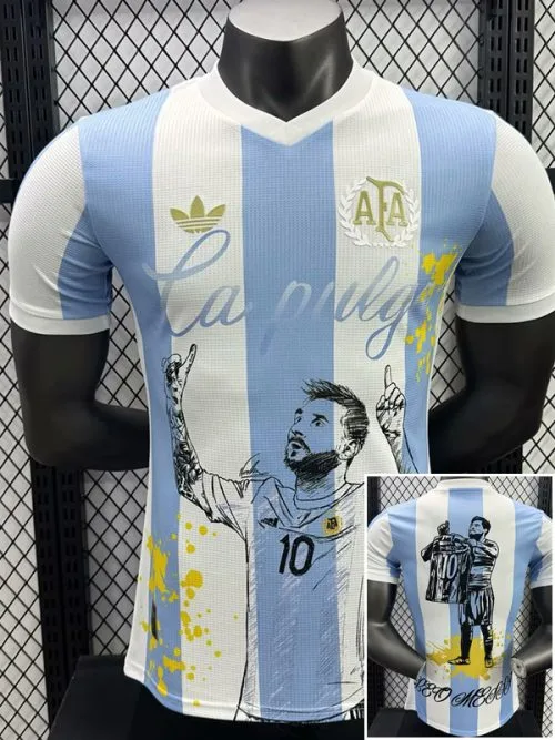 2025 Argentina Cartoon Special Edition Player Version Soccer Jersey
