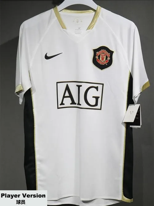 2006-2007 Man Utd Away Player Version  Retro Soccer Jersey