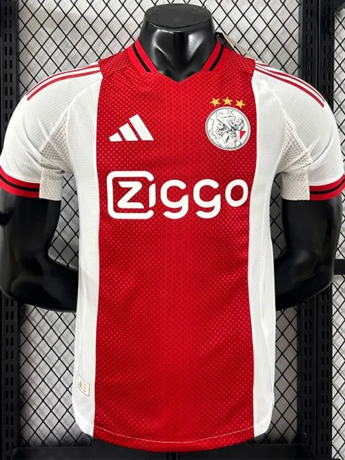 25-26  Ajax Home Player Version Soccer Jersey