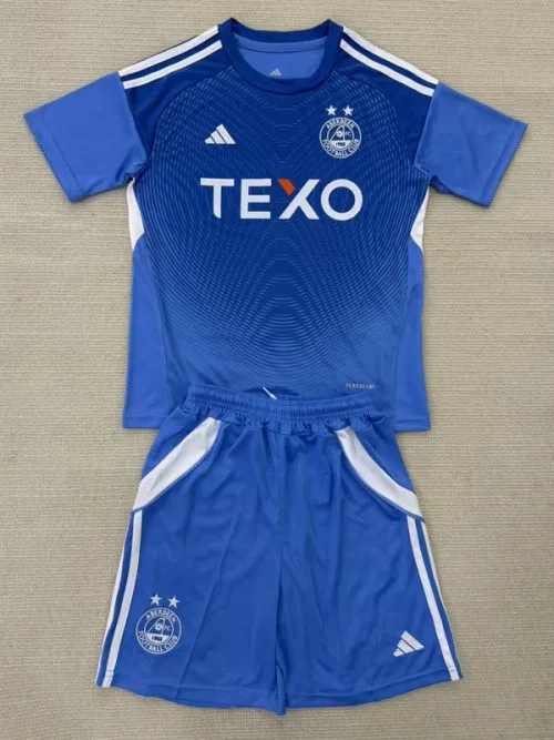 25-26 Aberdeen Blue Goalkeeper Kids Soccer Jersey
