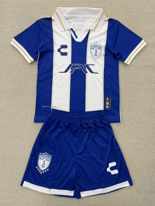 25-26 Pachuca Club World Cup Home Kids Soccer Jersey