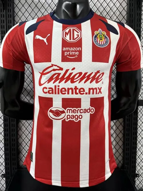 25-26 Chivas Home Player Version Soccer Jersey