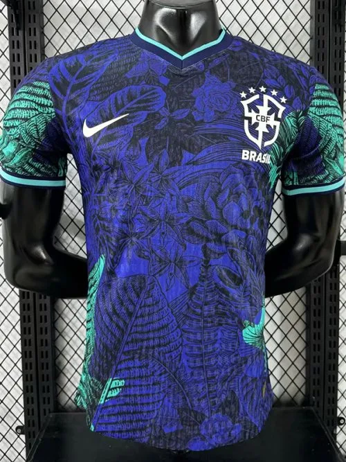 25-26 Brazil Blue Special Edition Player Version Soccer Jersey