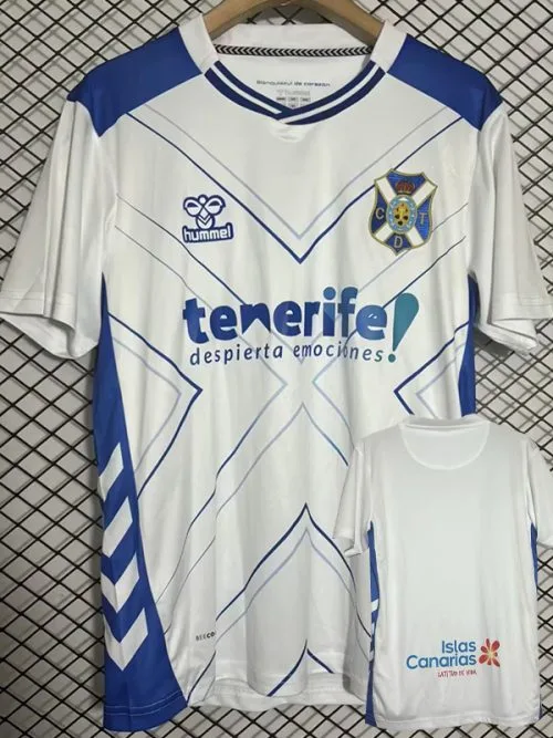 25-26 CD Tenerife Home Fans Soccer Jersey