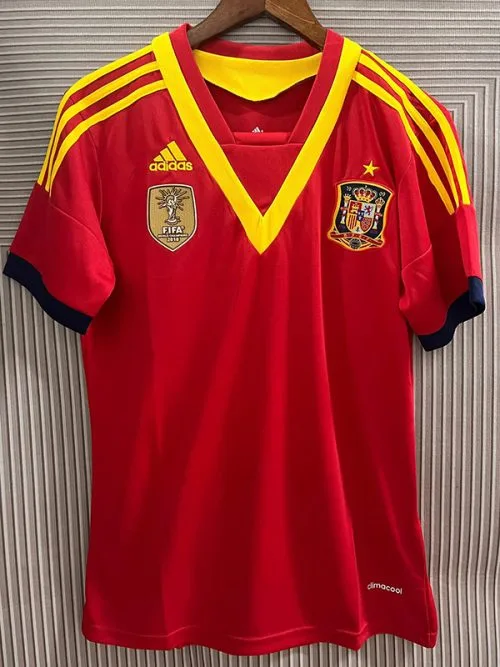 2013-2014 Spain Home Retro Soccer Jersey