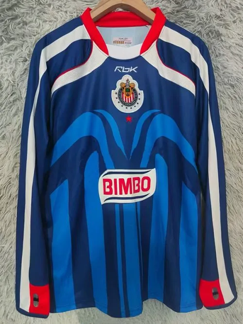 2006-2007 Chivas Away Long Sleeve Retro Soccer Jersey