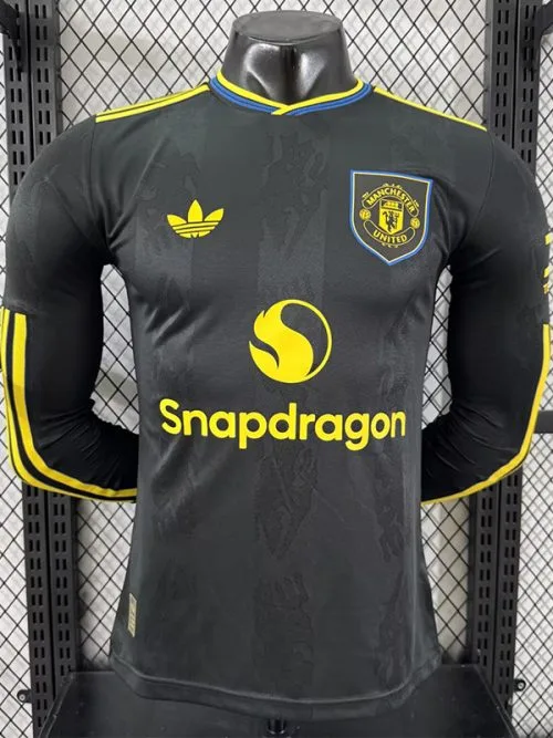 25-26 Man Utd Third Long Sleeve Player Version Soccer Jersey