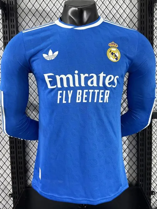 25-26 RMA Third Long Sleeve Player Version Soccer Jersey