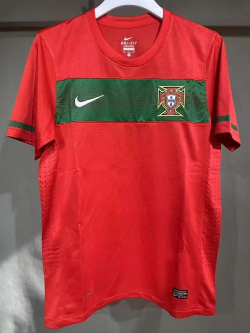 2010 Portugal Home Player Version  Retro Soccer Jersey
