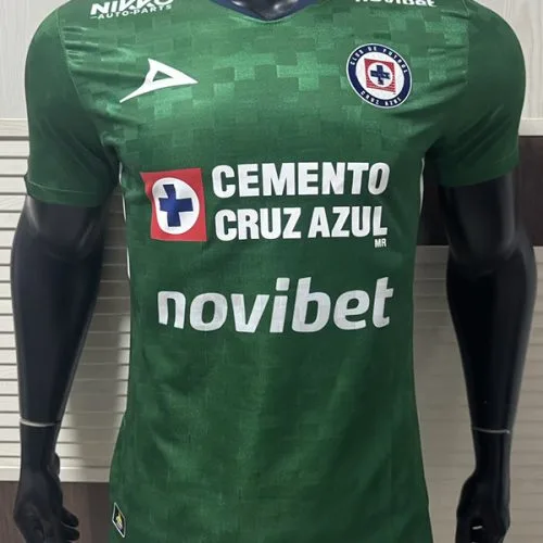 25-26 Cruz Azul Green Goalkeeper Player Version Soccer Jersey