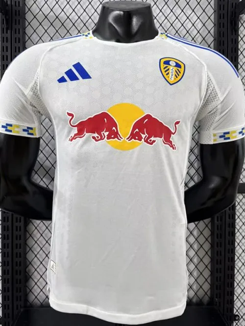 25-26 Leeds United Home Player Version Soccer Jersey