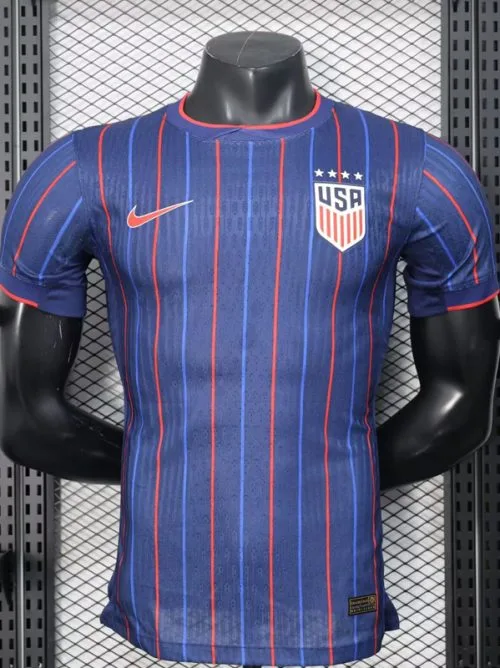 25-26 USA Away Player Version Soccer Jersey