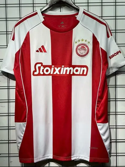 25-26 Olympiacos Home Fans Soccer Jersey