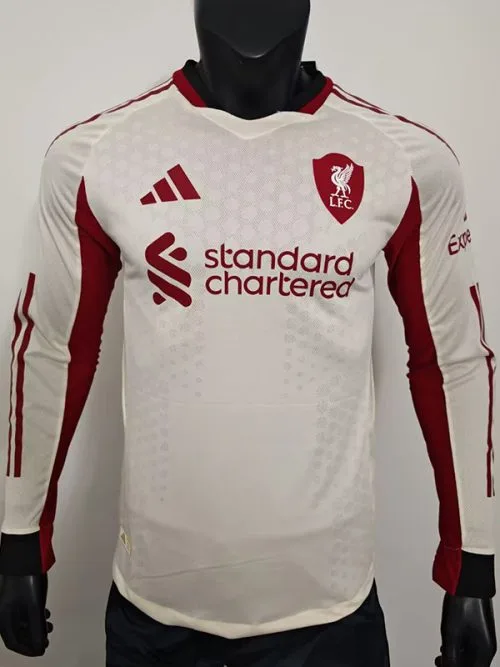 25-26 LIV Away Long Sleeve Player Version Soccer Jersey