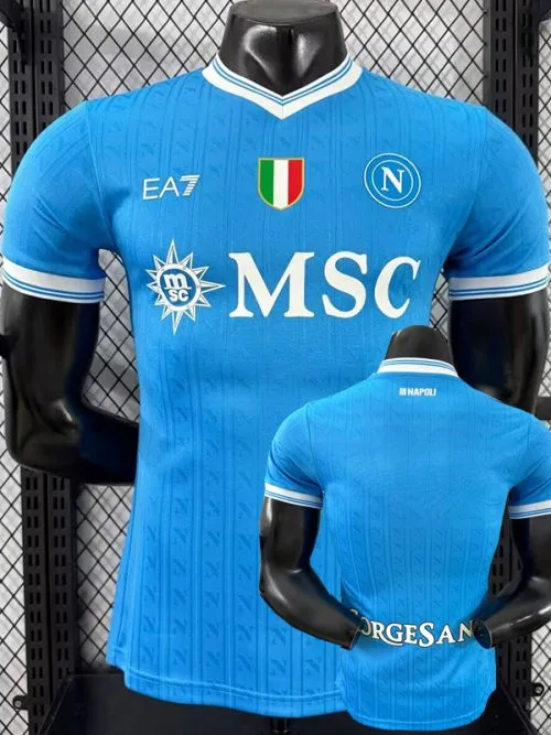 25-26 Napoli Home Player Version Soccer Jersey
