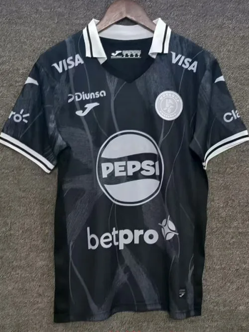 25-26 Motagua Black Fans Soccer Jersey
