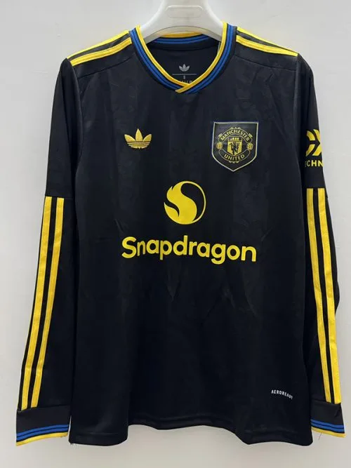 25-26 Man Utd Third Long Sleeve Soccer Jersey