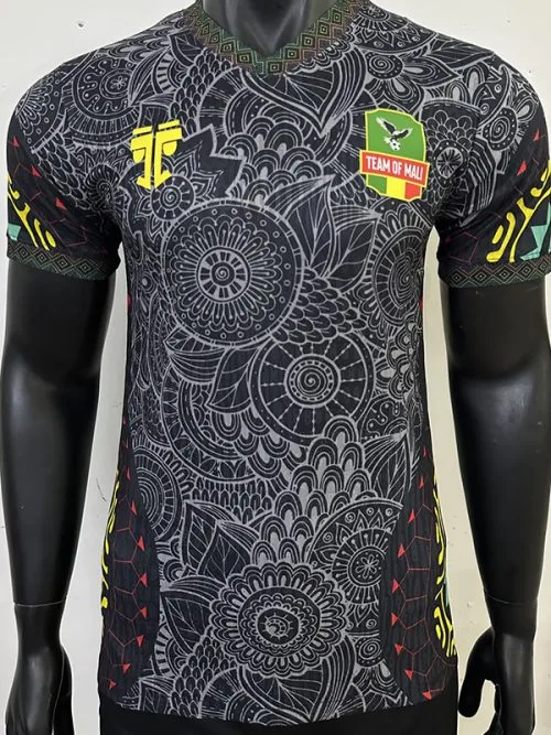 25-26 Mali Black Player Version Soccer Jersey