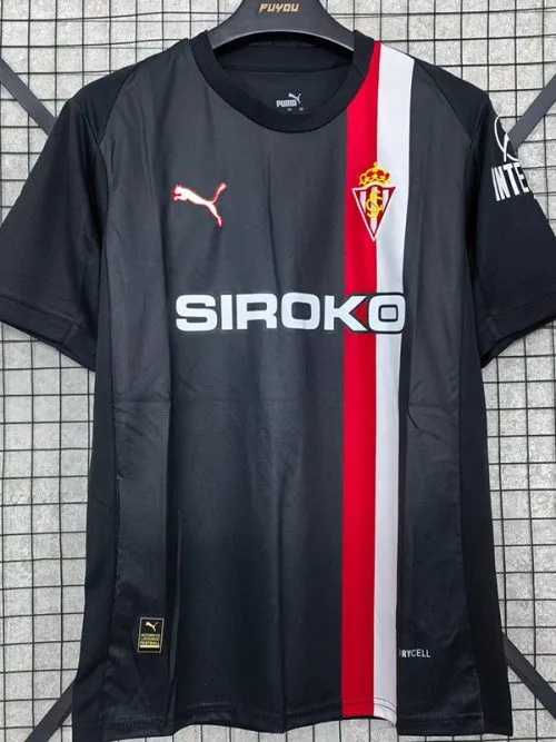 25-26 Gijon Away Fans Soccer Jersey