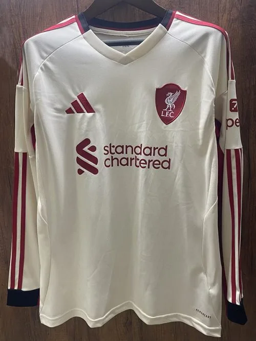 25-26 LIV Away Long Sleeve Soccer Jersey
