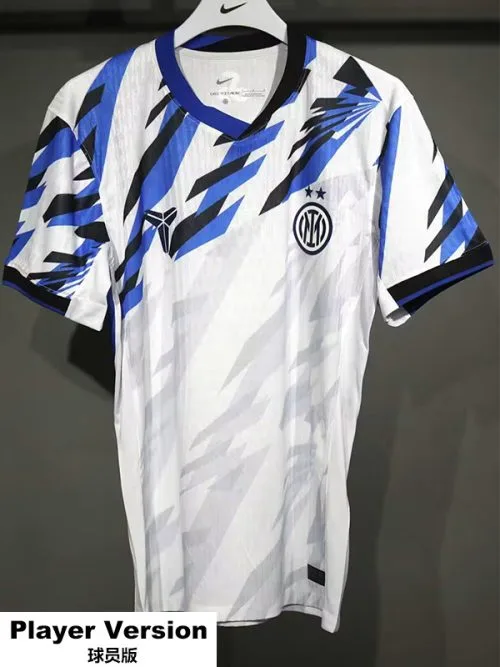25-26 INT White Blue Special Edition Player Version Soccer Jersey