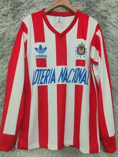 1991-1992 Chivas Home Long Sleeve Retro Soccer Jersey