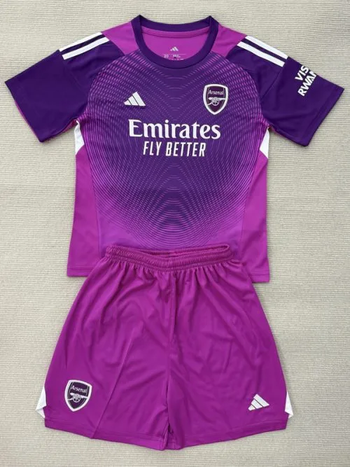 25-26 ARS Purple GoalKeeper Kids Soccer Jersey