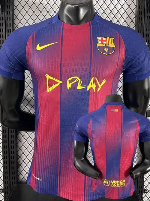 25-26 BAR Home Derby Player Version Soccer Jersey ((P)