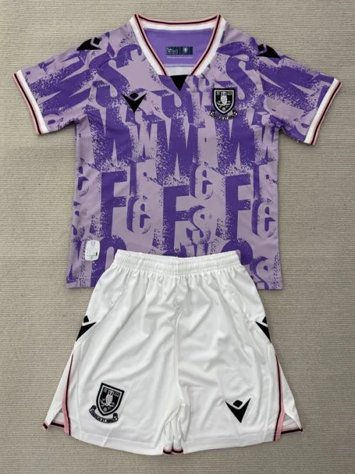 25-26 Sheffield Wednesday Away Kids Soccer Jersey