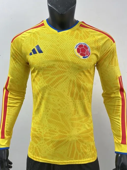 26-27 Colombia Home Long Sleeve Player Version Soccer Jersey