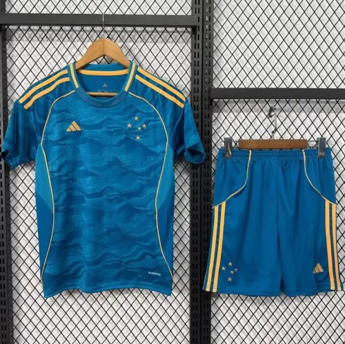 25-26 Cruzeiro Third Kids Soccer Jersey