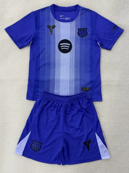 25-26 BAR Purple Goalkeeper Kids Soccer Jersey