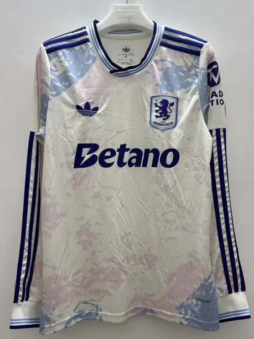 25-26 Aston Villa Third Long Sleeve Soccer Jersey