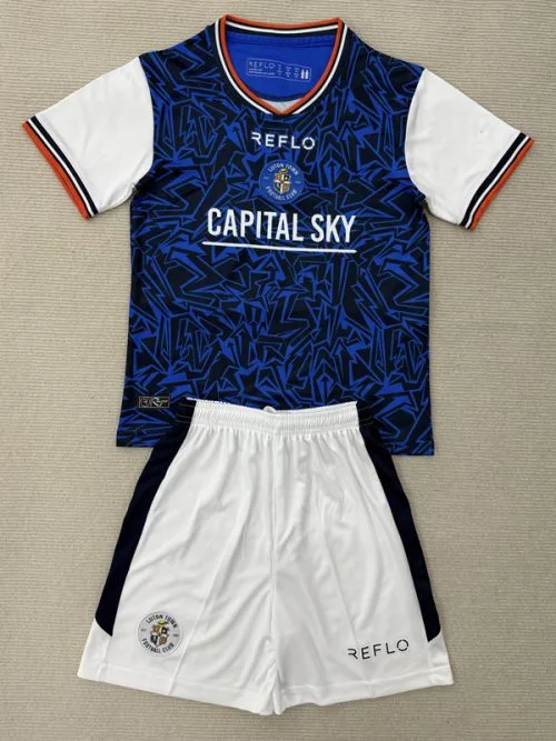 25-26 Luton Town Away Kids Soccer Jersey