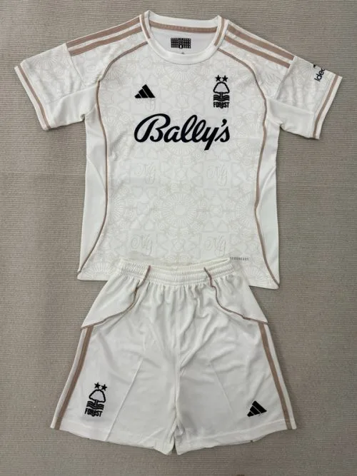 25-26 Nottingham Forest Away Kids Soccer Jersey