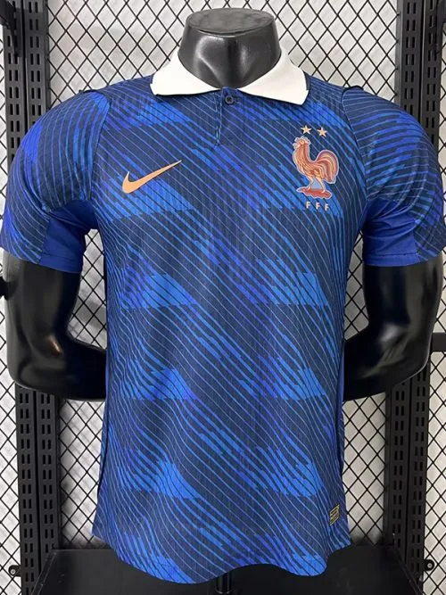 26-27 France Blue Player Version Soccer Jersey